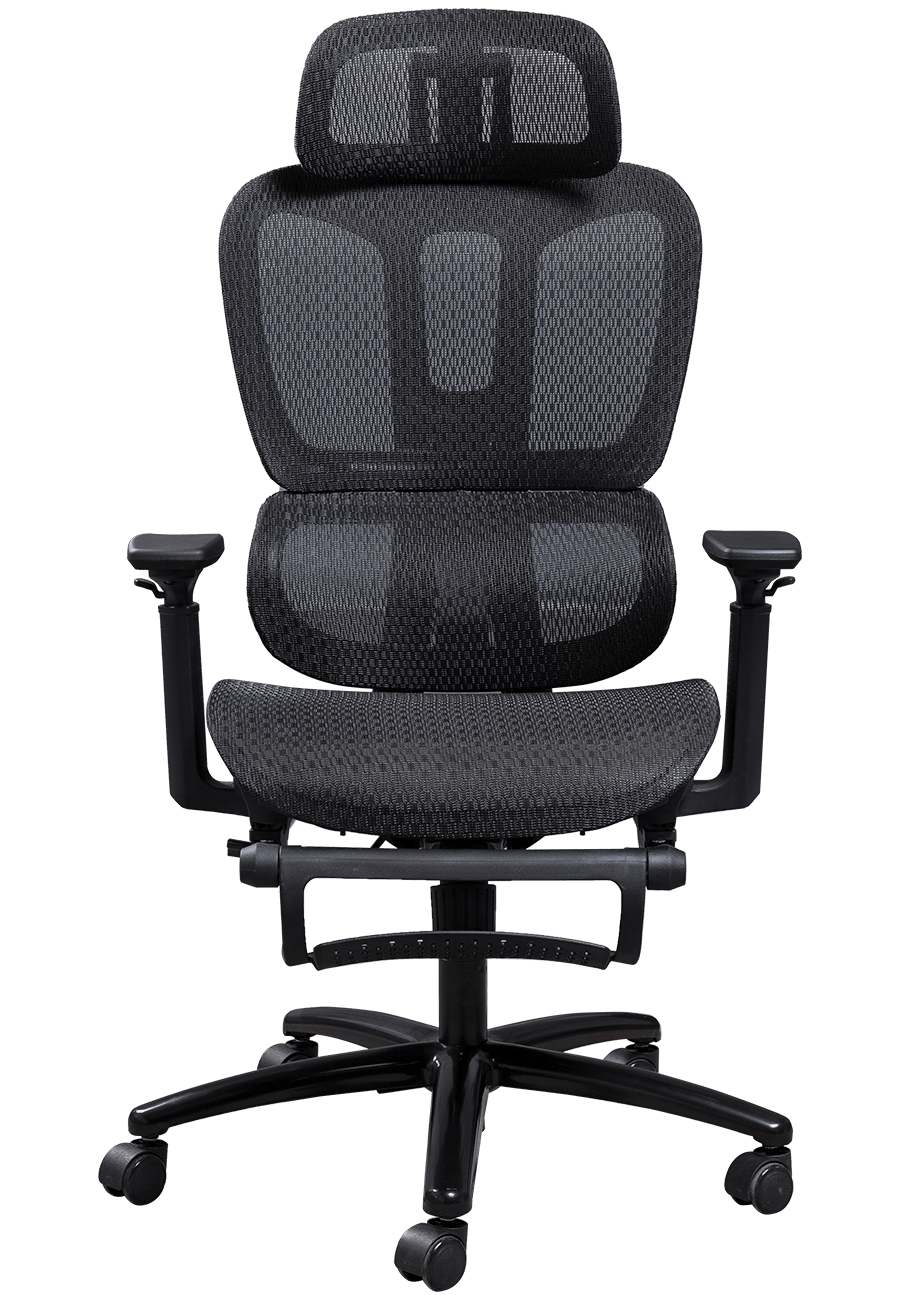 Ergonominen verkkotyötuoli muovirunkoinen klassinen verkkotuoli säädettävä niskatuki työtuoli jalkatuella
